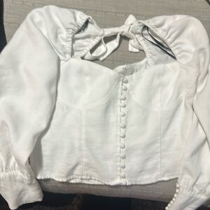 churchy vibe cute white top